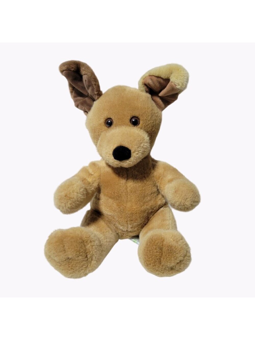 Build A Bear Brown Puppy Dog 13 inch Plush Stuffed Animal Toy BAB One Dark Ear